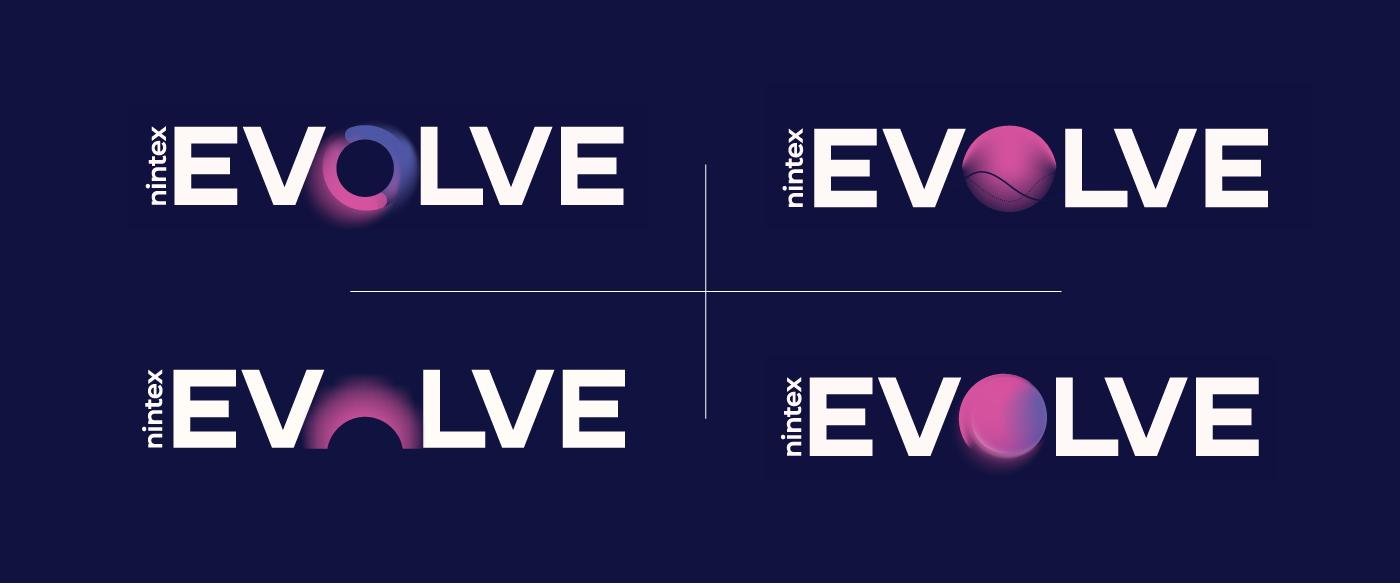 Evolve logo variations — the full identity system